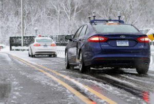 Ford Motor Company tests autonomous vehicle at M city test facility