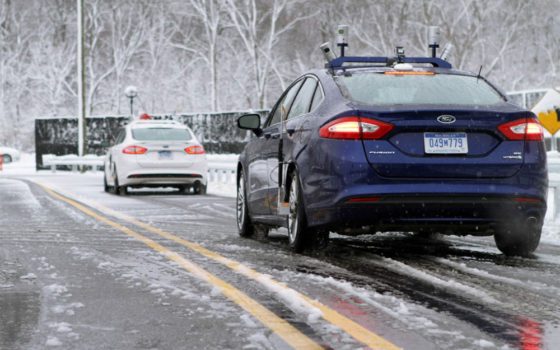 Ford tests autonomous vehicles in snow at Mcity