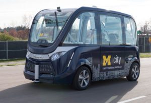 M city driverless shuttle