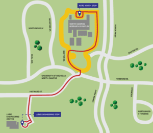 North Campus Shuttle Map