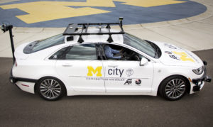 Mcity driverless Lincoln MKZ research vehicle