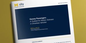 Mcity motion sickness white paper cover