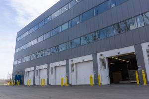 High-bay garage space at Ford Robotics Building